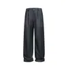Pantalones Grises Rumeng para Hombre y Mujer, Nuevo Estilo Primavera y Otoño 2026, Caída Fluida, Sensación de Alta Gama, Casual Holgados, Elegantes Pantalones de Pierna Ancha