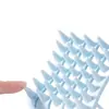 Pente de Massagem Elástico de Silicone para Shampoo, Limpeza do Couro Cabeludo com Massagem Oca, Sem Danos ao Cabelo, Artefato para Shampoo, Descompressão e Suavização do Cabelo
