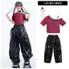 Fantasias de Dança Jazz para Meninas Trajes Modernos para Apresentações de Dança Infantil Tendência Cool Moda de Passarela Conjunto de Jazz para Street Dance Infantil