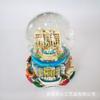 Bola de Cristal con Diseño de Copo de Nieve Tallado Famoso en Internet, Artesanía de Caja de Música Giratoria, Adorno de Juguete de Bola de Cristal para Decoración del Hogar