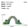 Produtos Criativos Artificiais de PVC para Paisagismo de Aquário Mais Vendidos Ponte de Arco de Pedra Paisagem de Jiangnan Ornamentos Decorativos de Bonsai em Estoque