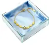 Lele Jewelry Pulsera de Acero de Titanio Moderna y Versátil para Mujer Nuevo Diseño de Flor Margarita Oro de 18K Joyería de Mano Europea y Americana
