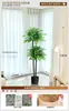 Planta Verde Artificial Árbol de la Felicidad para Sala de Estar, Flor Decorativa de Lujo Ligero en Maceta Grande, Adorno de Suelo de Planta Biónica, Árbol Falso
