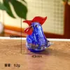 Nova Decoração Criativa de Vidro de Galo Grande Pendente Ornamento de Vidro para Desktop Ornamento de Vidro Colorido Mini para Mesa de Sala de Estar