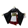 Cazador de demonios: Kimetsu No Yaiba Traje Cos Templo Manlu Miel Vidrio Mariposa Flor Madreselva Fragancia Caída Traje de Criada Kimono Set Nezuko