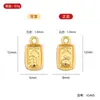 Jg465 Imitación Oro Doble Cara DIY Aleación de Zinc Accesorios para Joyería Pequeño Fresco Colgante para Pulsera Suministro Directo de Fábrica