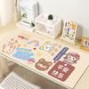 Mouse pad superdimensionado bonito tema teclado aumento grossa borda de bloqueio atacado grande mesa de escritório pad uma geração de cabelo