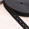 Cinturón elástico de poliéster con hebilla ajustable en blanco y negro, con gancho, para pantalones de maternidad para niños.
