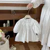 26 Conjuntos de Otoño para Bebés y Niños Pequeños, Mameluco de Algodón con Cuello de Encaje, Mono para Salir, Vestido Elegante para Niñas
