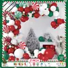 Amazon Transfronterizo Set de Globos Navideños Cadena de Globos Navideños Globos de Látex de 12 Pulgadas Rojos y Verdes