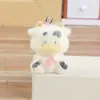 Criativo Fofo Flocado Zodíaco Boneca Fofa DIY Decoração Bolsa Chaveiro Acessórios Pendurados Enfeites