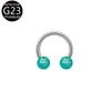 Amazon G23 Aleación de Titanio Labio Perforado Uña Ceja Uña Anillo de Herradura Pendientes Bola Imitación Aobao F136 Joyería para Piercing
