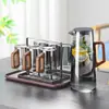 Taza de vidrio de madera transfronteriza taza de té resistente a altas temperaturas taza de sala de estar juego de agua tetera doméstica para hospitalidad juego de taza de agua