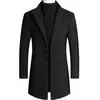 Nueva colección otoño e invierno 2026: abrigos de lana para hombre, gabardinas de lana casuales y de corte ajustado, prendas de abrigo de lana de longitud media para hombre