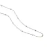 Colar de Contas Cruzadas em Aço Inoxidável Banhado a Vácuo Ouro 18K Aço Titânio Joias Acessórios DIY Corrente de Pingente Fabricante Atacado