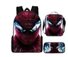 Mochila Periférica de Spider-Man Mochila de Gran Capacidad Set de Tres Piezas Mochila Escolar para Niños Mochila para Estudiantes
