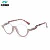 Gafas de lectura para mujer con taladro de cinta colgante AliExpress transfronterizo, montura media de resorte estilo europeo y americano