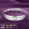 Pulseira de prata 999 pulseira de prata feminina prata pura estilo étnico presente para namorada para mãe aniversário presente para o Dia da Mulher
