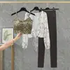 Traje de Fitness para Mujer 2026 Verano Nuevo Estilo Ropa de Yoga de Gama Alta Chaleco Deportivo Sujetador Deportivo para Correr Conjunto de Tres Piezas