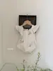 Jennybebe Verano Nuevo Ins Estilo Coreano Outfits de Hermanas para Niñas Vestido Mono Bordado de Gama Alta con Mangas Volantes Pequeñas