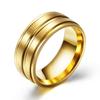 Anel Simples de Aço Inoxidável 304 Duplo Fosco 8mm Quente da Amazon Europeia e Americana Simples Par de Anéis para Homens e Mulheres Casais Atacado