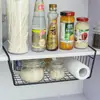 Cesta colgante debajo del estante del gabinete de cocina Estante de almacenamiento para armario Estante colgante para escritorio de dormitorio Estante organizador Estante de almacenamiento