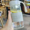 Copo de Vidro Resistente ao Calor para Mulheres com Corda de Levantamento Copo de Chá Perfumado Portátil para Pausa para o Chá Copo de Água Grande Capacidade Simples Masculino para Negócios