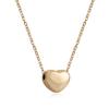 Collar con cara brillante de amor nuevo japonés y coreano, cadena de clavícula de acero inoxidable con personalidad para mujer, joyería de tendencia directa de fábrica