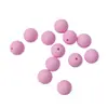Cuentas Redondas Macaron Color Mate Esmerilado Acrílicas de 6-10mm para Cadena de Teléfono Móvil DIY, Pulsera, Joyería con Cuentas, Accesorios