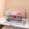 Caja de Almacenamiento de Cuentas de Gran Capacidad, Caja de Almacenamiento de Cuentas para Joyería, Caja de Almacenamiento de Accesorios de Joyería de Cuentas de Vidrio Dividida, Caja de Almacenamiento de Nueve Compartimentos