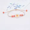 Venta Directa de Fábrica de Pulsera de Flores de Narciso Reales, Pulsera de Cuentas de Cerámica Jingdezhen Estilo Coreano, Piedra Preciosa del Tiempo, Joyería Fresca y Sencilla