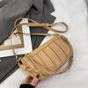 Bolso plisado de axila para mujer estilo coreano moderno versátil bolso cuadrado pequeño 2024 primavera y verano nuevo moderno nicho texturizado bolso bandolera