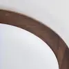 Lámpara de Techo para Dormitorio Estilo Chino Estilo Wabi-Sabi Lámpara de Techo Estilo Mid-Century Americano Color Nogal Retro Lámpara de Estudio para Sala de Té Protección Ocular
