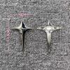 Broche de metal con forma de estrella de Cruz de Plata para hombre y mujer, broche para traje, ramillete de otoño para hombre y mujer, diseño de alta gama, pin de estrella