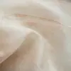 Cardigan de Organza de Seda de Morera 100% Ligeramente Translúcido con Patrón Oscuro para Mujer, Top Transpirable de Verano para Protección Solar