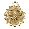 El Más Vendido de Amazon KC Aleación de Oro Flor de Girasol Flor de Rosa Colgante Colgante Pulsera DIY Collar Accesorios de Joyería