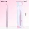 Pinzas antiadherentes para pestañas postizas para extensiones de pestañas sin pegamento, clip de pluma dorada, portátil, recomendado para principiantes