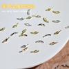 Celebridad de Internet Arte de Uñas Hebilla Metálica Joyería Aleación Coreana Anillo para Punta del Dedo Remache Adornos de Diamantes Dorados y Plateados Decoración de Uñas DIY