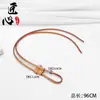 Adecuado para bolso tipo cubo LV cordón accesorios de cuero nano cuerda para cuello cierre noe bb deslizador bolsillo