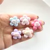 Oso de Dibujos Animados Flor Resina Accesorios Conejito Pequeño DIY Parches Planos al por Mayor Pinzas para el Cabello de Niños Gomas para el Cabello Materiales