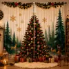 Amazon Venda Quente Transfronteiriça Cortinas com Impressão Digital Série de Natal Decoração de Casa Cortinas Blackout SHIEN Dropshipping