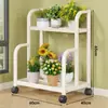Estante para Flores Estante de Almacenamiento Estante para Flores de Balcón Sala de Estar de Pie Hierro Escalonado Multicapa Estante para Macetas de Plantas Suculentas Flores