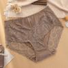 Xiaotianer sexy encaje sin costuras cintura media talla grande chica gordita ropa interior de mujer cómoda sin costuras calado ventas directas de fábrica