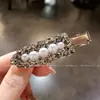 Nuevo Pasador de Perlas 2026 para Mujer, Pinza de Pato Sin Costuras Tachonada con Diamantes de Lujo Ligero, Pinza Lateral de Gama Alta para Cabello Suelto, Accesorio para el Cabello