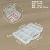 Caja de Almacenamiento de Plástico Transparente de 5 Compartimentos, 8 Compartimentos, 10 Compartimentos, 15 Compartimentos, 24 Compartimentos para Cuentas, Componentes, Joyería y Piezas