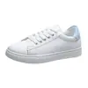 Sapatos Esportivos Femininos Novos Primavera Verão Outono Couro Sola Única Brancos Sapatos de Corrida para Estudantes Sapatos Casuais Versáteis Femininos