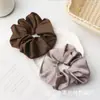 Goma de pelo satinada estilo francés para mujer, simple y versátil, no daña el cabello, sujetador elástico para coleta