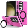 Funda para Teléfono Móvil Samsung S26Ultra Aplicable Transfronteriza S26Plus Plegable Funda con Anillo Giratorio S26 Funda Protectora Anti-Caídas