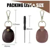 Porta Tarjeta de Acceso Llavero de Cuero PU en Stock Transfronterizo, Colgante para Bolso Sensor de Inducción Forma de Gota de Agua, Llavero de Coche para Control de Acceso
