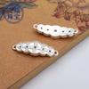 Prata pura 999 cinco imperadores moeda de cobre cartão de mão cartão de pé DIY pulseira de tecido corda vermelha acessórios material de jóias estilo requintado